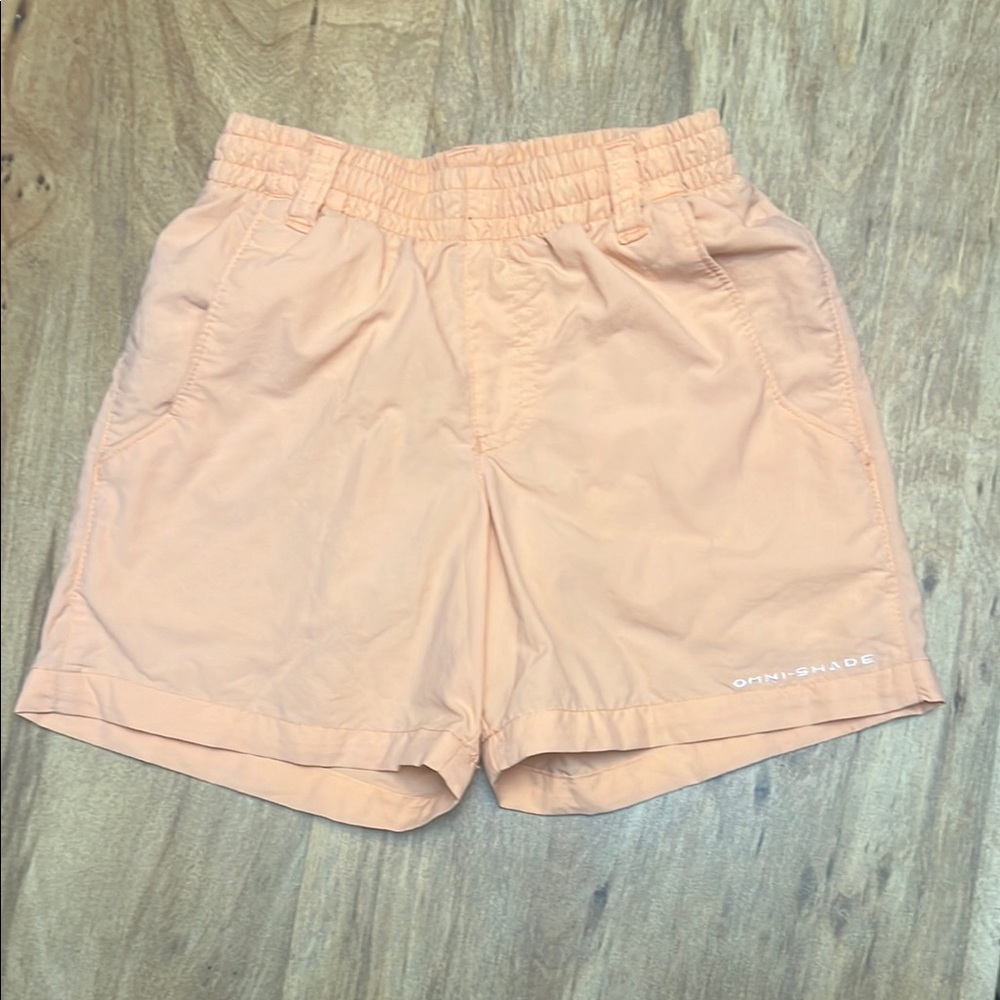 Light Orange Columbia Swim Trunks